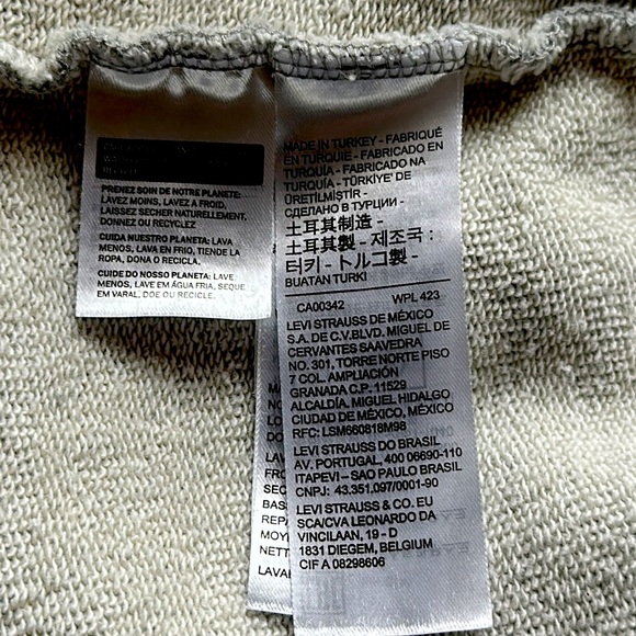 Levi’s Gold Tab size Medium gray pullover hoodie with front kangaroo pocket - Picture 11 of 13